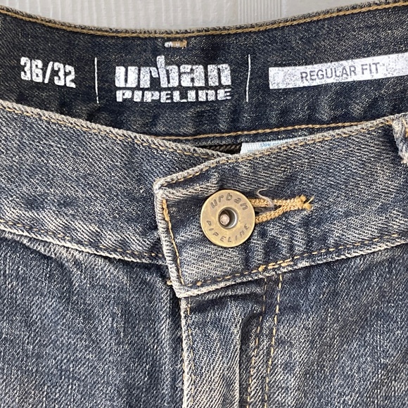 Urban Pipeline Men's Regular Fit Jeans Size 36x32 Dark Wash - Picture 7 of 7